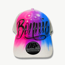 Load image into Gallery viewer, 3 Colour Script Custom Name Baseball Cap