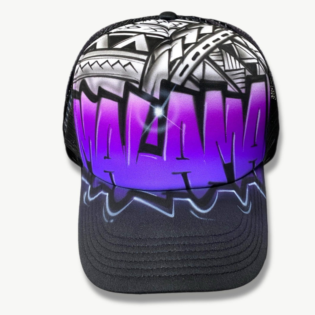 Samoan Style Trucker Cap with Personalised Name – Original Graffix