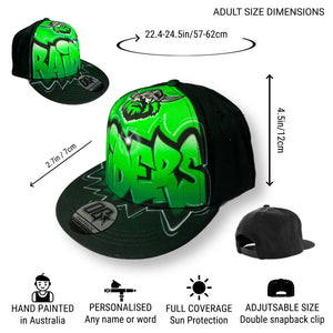 Raiders Graffiti Name Snapback Cap