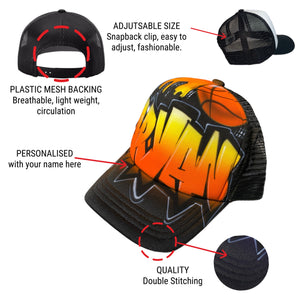 Bball Graffiti City Style Trucker  (6)