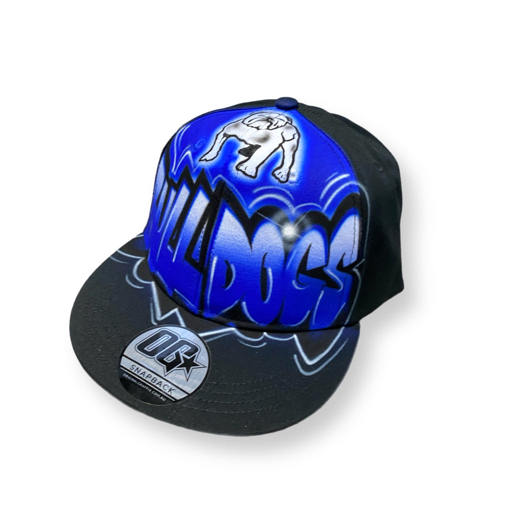 Bulldogs Graffiti Name Snapback Cap