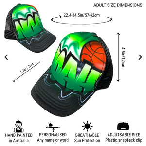 Bball Graffiti Style Trucker  (14)