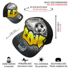 Load image into Gallery viewer, Soccer Ball Graffiti Snapback Cap