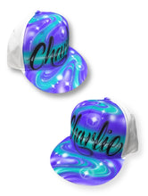 Load image into Gallery viewer, Script Front Swirl Snapback (1)