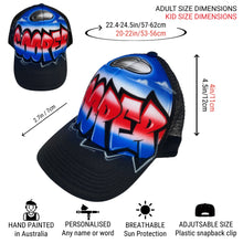 Load image into Gallery viewer, Rugby Ball Graffiti Trucker Cap