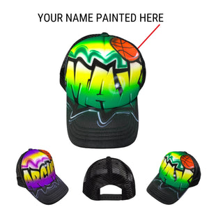 Bball Graffiti Style Trucker  (14)