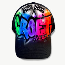 Load image into Gallery viewer, Croft Racing Trucker Cap with Custom Name