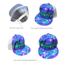Load image into Gallery viewer, Script Front Swirl Snapback (1)