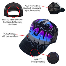 Load image into Gallery viewer, City Trucker Cap Custom Graffiti Hat 4