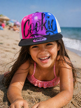Load image into Gallery viewer, 3 Colour Script Snapback Cap