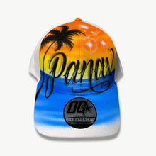 Load image into Gallery viewer, Sunset Calligraphy Custom Name Baseball Cap
