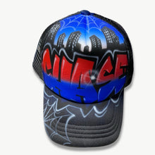 Load image into Gallery viewer, Spider Web Graffiti Trucker Cap