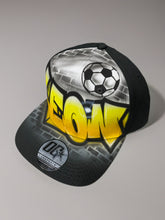 Load image into Gallery viewer, Soccer Ball Graffiti Snapback Cap