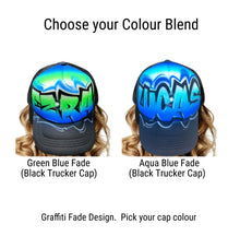Load image into Gallery viewer, Graffiti Fade Design Trucker Cap