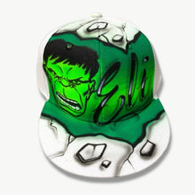 Load image into Gallery viewer, Green Smash Script Style Snapback Cap with Custom Name