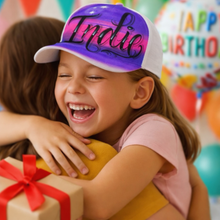 Load image into Gallery viewer, Love Script Palm Tree Snapback Cap