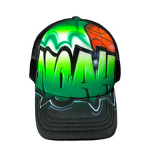 Load image into Gallery viewer, Bball Graffiti Style Trucker  (14)