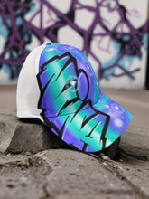 Load image into Gallery viewer, Graffiti Side Swirl Custom Name Baseball Cap