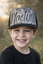 Load image into Gallery viewer, Script Brick wall Snapback Cap
