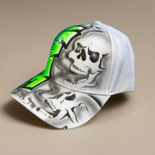 Load image into Gallery viewer, Side Skull Custom Name Baseball Cap