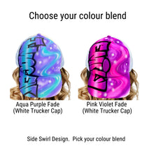 Load image into Gallery viewer, Graffiti Side Swirl Design Trucker Cap