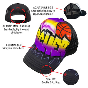 Bball Graffiti Style Trucker  (14)