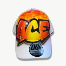 Load image into Gallery viewer, Flame Graffiti Custom Name Baseball Cap