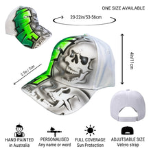 Load image into Gallery viewer, Side Skull Custom Name Baseball Cap