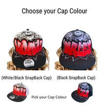 Load image into Gallery viewer, Skull Front Snapback Cap
