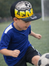 Load image into Gallery viewer, Soccer Ball Graffiti Snapback Cap