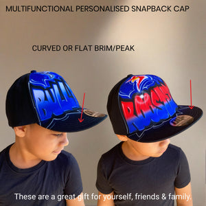 Bulldogs Graffiti Name Snapback Cap