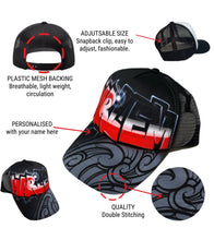 Load image into Gallery viewer, Maori Flag Trucker Cap with Personalised Name (4)