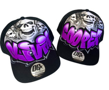 Load image into Gallery viewer, Skull Front Snapback (3)