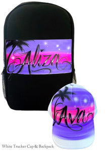 Paradise Love Style Backpack and Cap Combo (17)