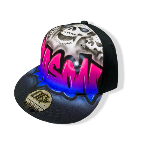 Multi colour Skull Snapback (14)
