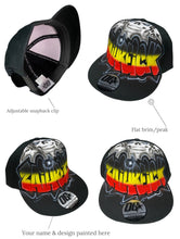 Load image into Gallery viewer, 3 Colour Skull Snapback