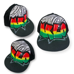 Rasta Maori Style Canvas and Cap Combo