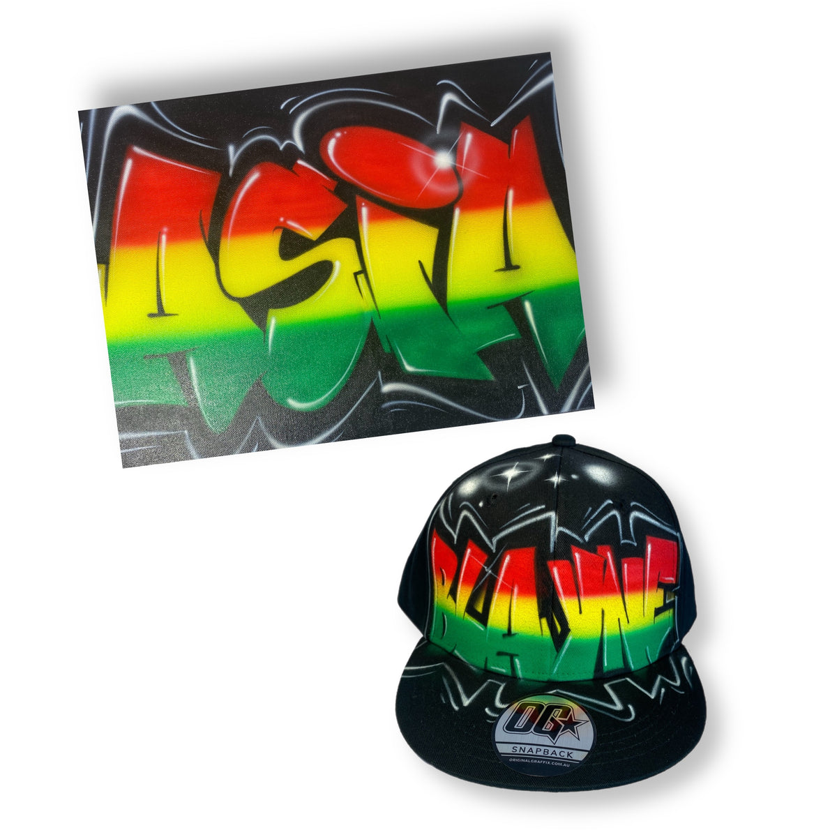 Rasta Style Canvas and Cap Combo – Original Graffix