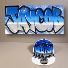 Load image into Gallery viewer, Brickwall Grafitti Canvas and Cap Combo (3)f