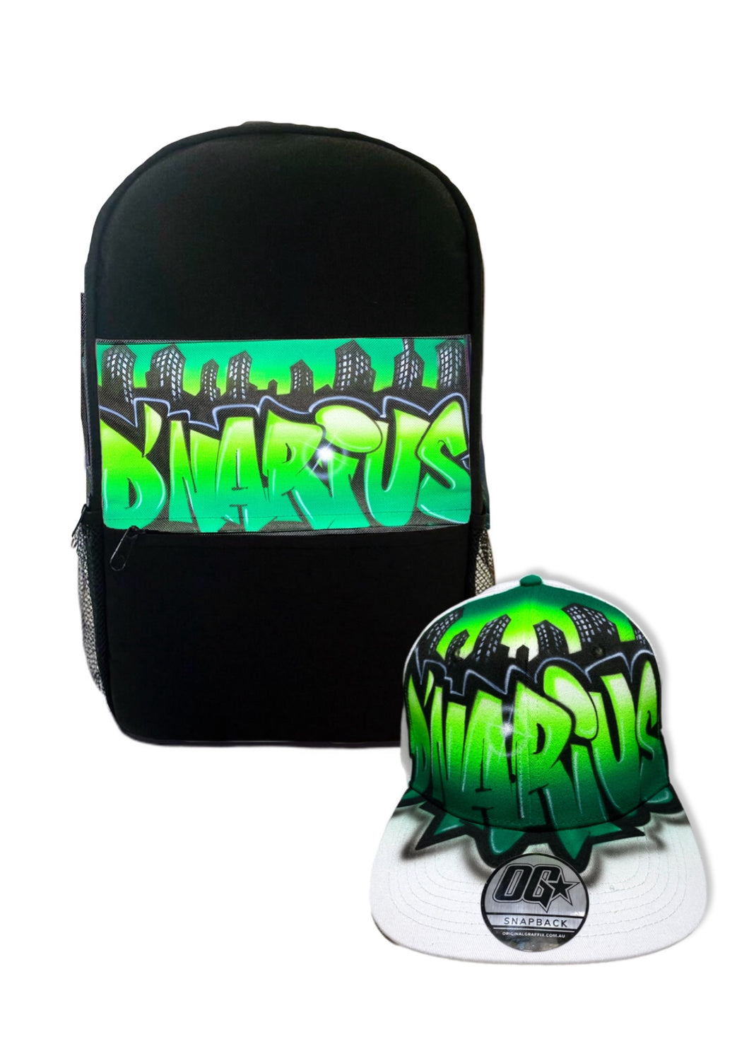 City Style Backpack and Snapback Combo (6)