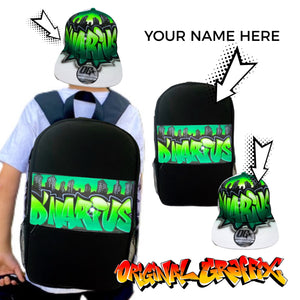 City Style Backpack and Snapback Combo (6)