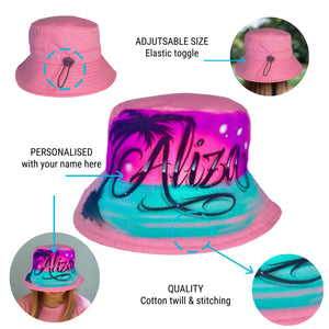 Paradise Script Bucket Hat (2)