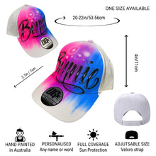 Load image into Gallery viewer, 3 Colour Script Custom Name Baseball Cap