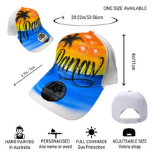 Load image into Gallery viewer, Sunset Calligraphy Custom Name Baseball Cap