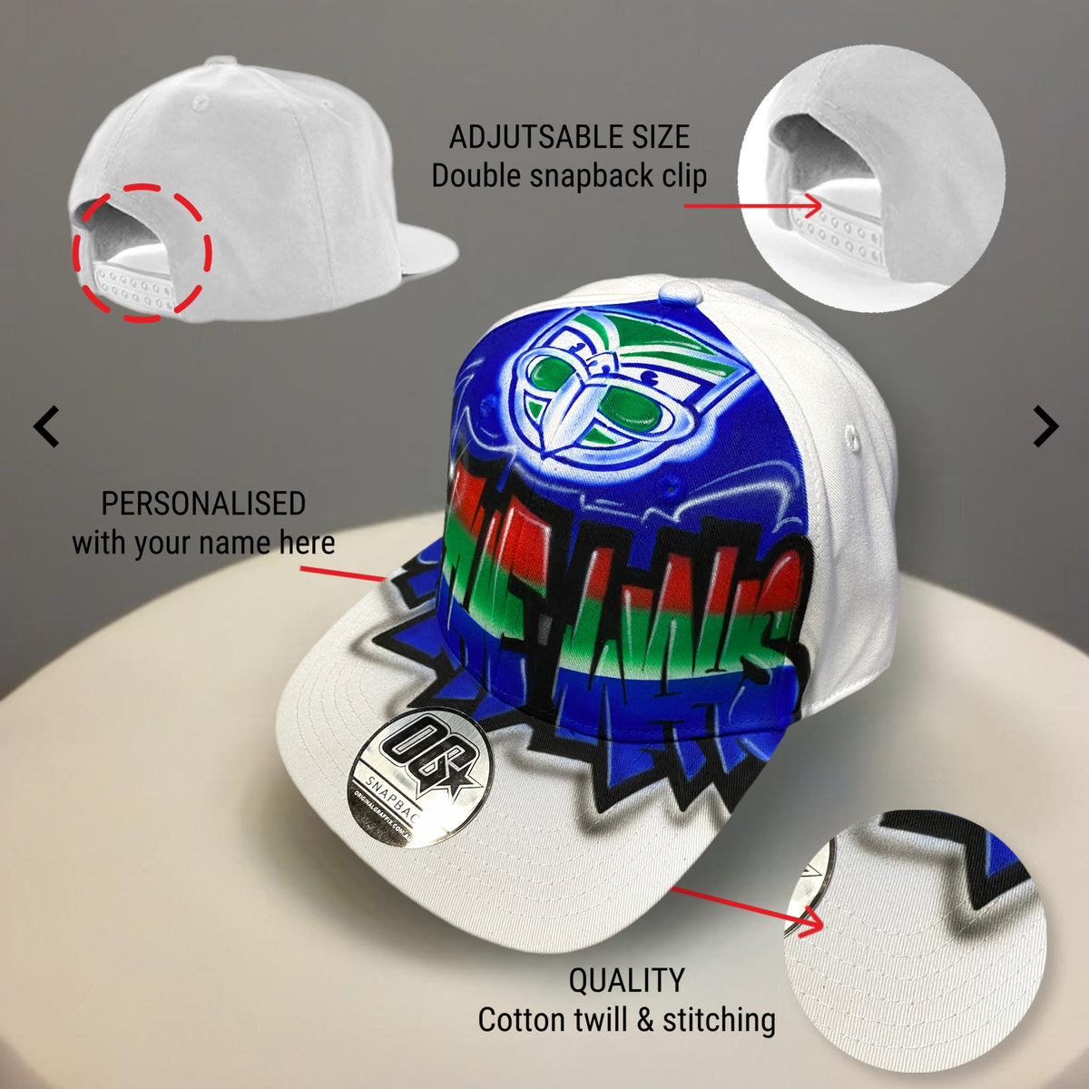 Up The Wahs Graffiti Snapback Cap – Original Graffix