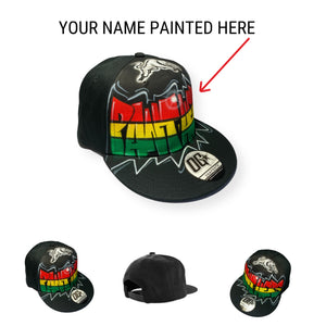 Panthers Graffiti Name Snapback Cap