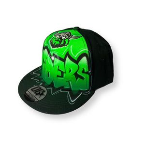 Raiders Graffiti Name Snapback Cap