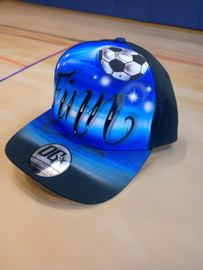 Soccer Script Style Snapback Cap