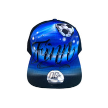 Load image into Gallery viewer, Soccer Script Style Snapback Cap