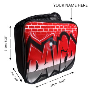 Red Brick Wall Cut Style -  Custom Lunchbox (12)